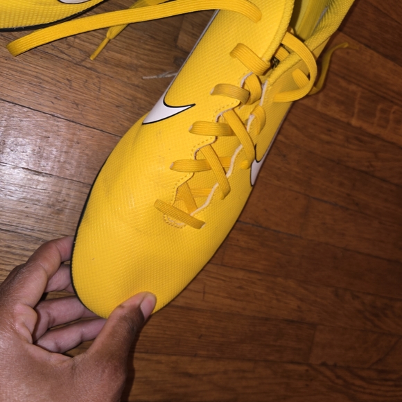 Nike Vapor 12 Academy Neymar Jr FG/MG Mens Yellow Soccer Cleats - Picture 3 of 10